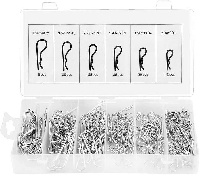 Cotter Pin - 150pcs R Cotter Pin Tractor Pin Clip Assortment Fastener Set Carousel 1