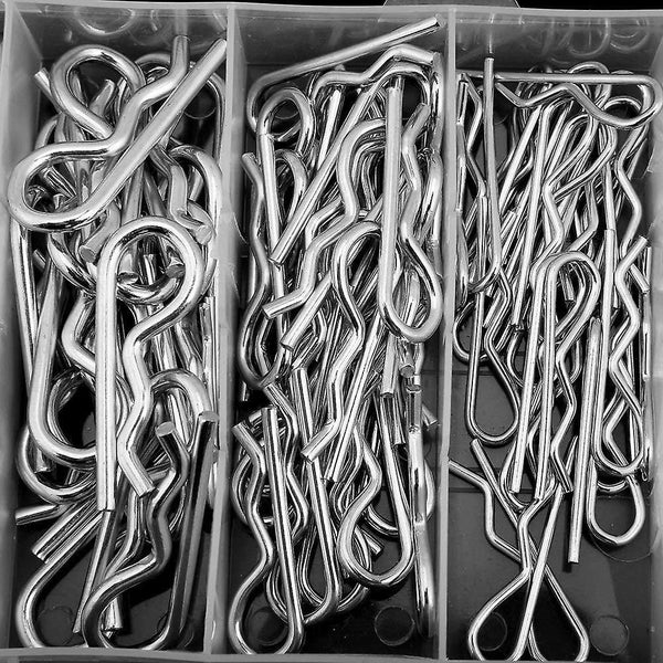Cotter Pin - 150pcs R Cotter Pin Tractor Pin Clip Assortment Fastener Set Carousel 2