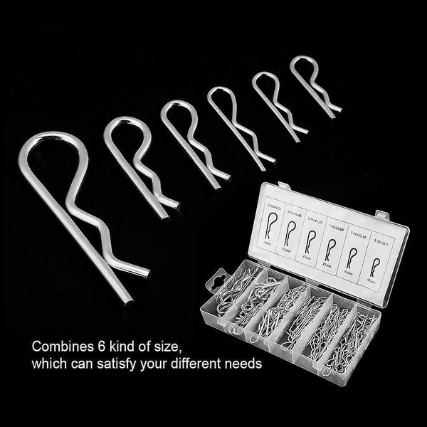 Cotter Pin - 150pcs R Cotter Pin Tractor Pin Clip Assortment Fastener Set Carousel 4