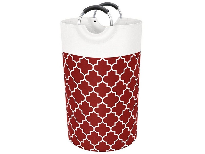82L Collapsible Laundry Basket Foldable Laundry Hamper Clothes Hamper Red Carousel 2