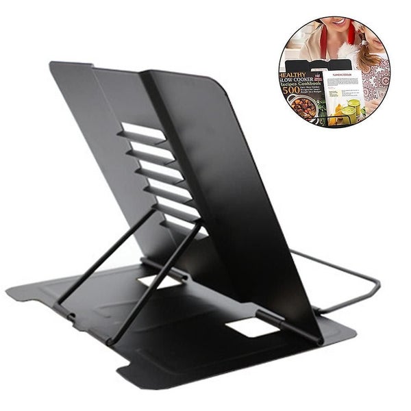 Desktop Book Holder Laptop ipad cookbook music document Stand Holder Reading Sta Carousel 1