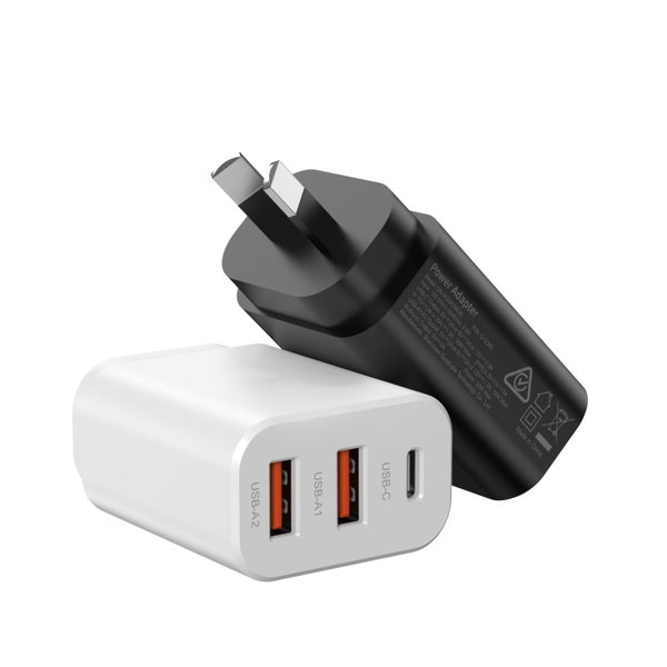 USB Fast Wall Charger, 30W USB C USB A Fast Charger Carousel 1