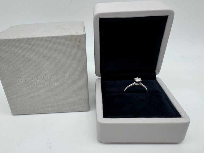 Partridge Jewellers Platinum 0.60ct TDW Diamond Solitaire Ring ~ $7,500!62864735394945113