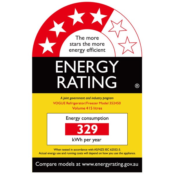 Vogue 710mm Fridge Freezer 450L Black Stainless Steel 4 Star Carousel 3