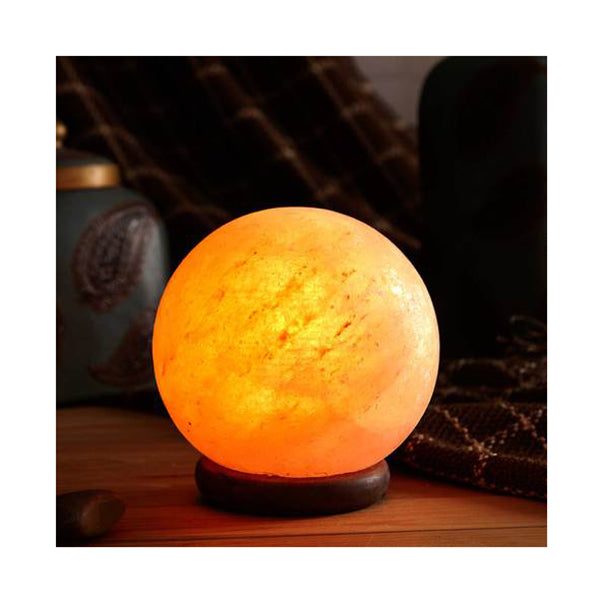 Ball Shape Himalayan Crystal Carved Pink Salt Lamp Carousel 5