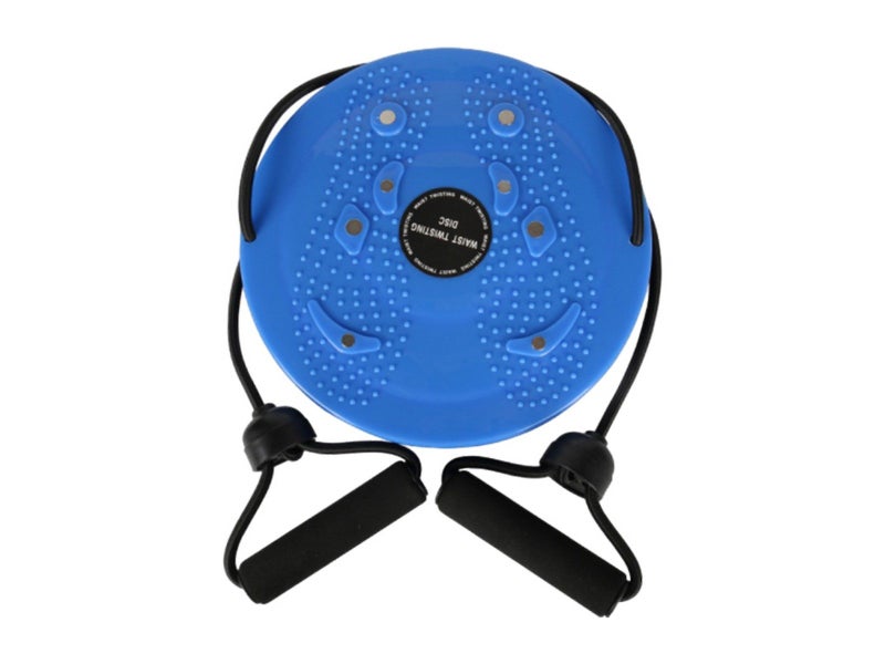 Twist Waist Board Foot Sole Massage Balance Rotating Disc with Drawstring Blue Carousel 2