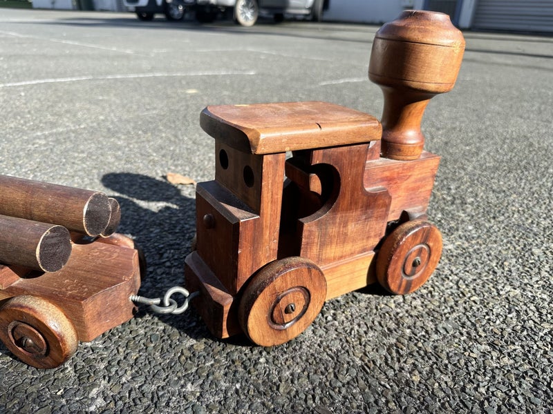 Collectible Handmade Wooden Trains, One of a Kind Carousel 2