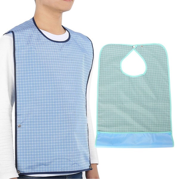 adult bib waterproof bib Adult Waterproof Mealtime Bib Double Layer Elder Carousel 1