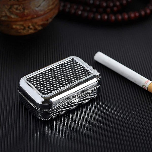 Portable Metal Cigar Pocket Ashtray With Lid Carousel 3