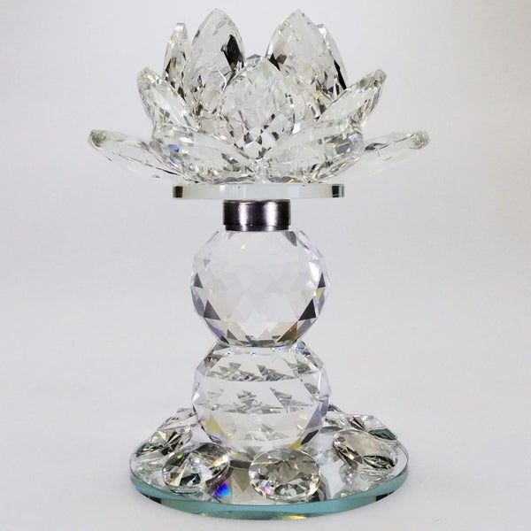 Clear Glass Lotus with Base63613768095617111