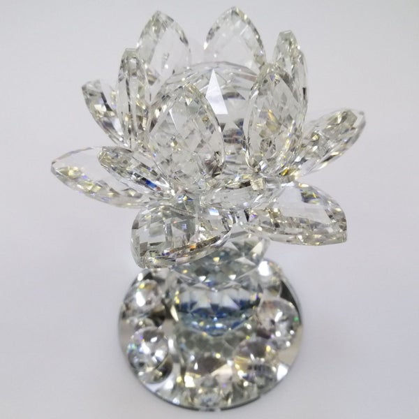 Clear Glass Lotus with Base63613768095617112
