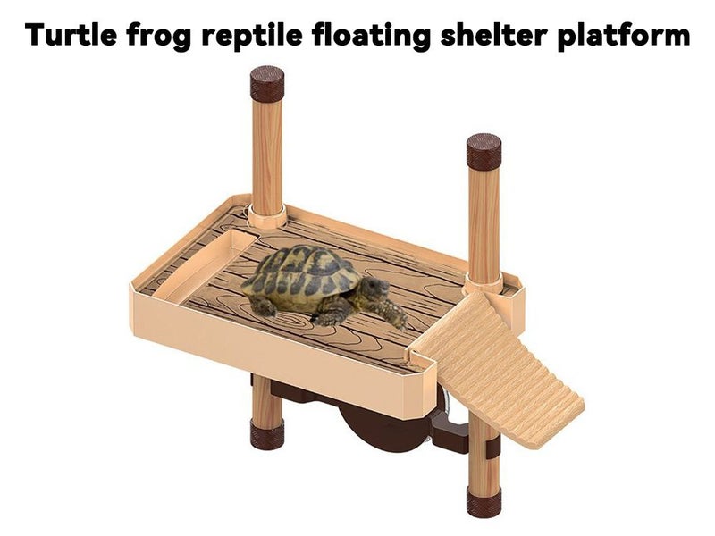 Aquarium Ornament Reptile Turtle Frog Pier Floating Basking Platform Carousel 2