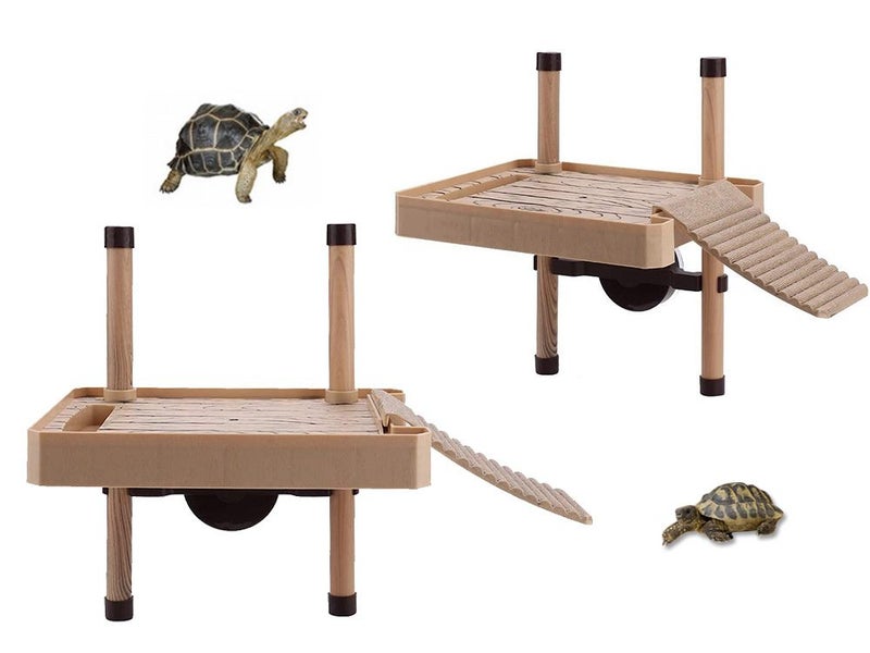 Aquarium Ornament Reptile Turtle Frog Pier Floating Basking Platform Carousel 7