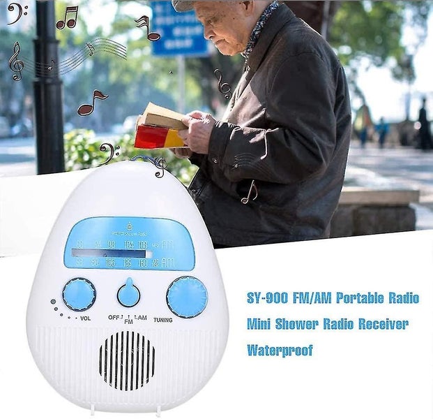 Mini Shower Radio Waterproof Bathroom Radio Battery Operated Fm/am Radio Carousel 2