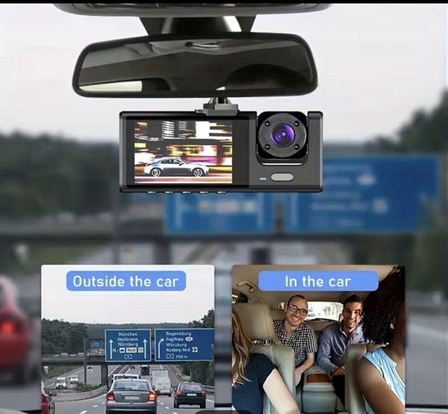 Dual lens Dash Camera 2 IPS Screen 1080P HD Dual Camera Car Dash Cam Carousel 2