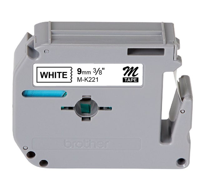 Compatible Brother M-K221 MK221 Tape Black on White Carousel 2