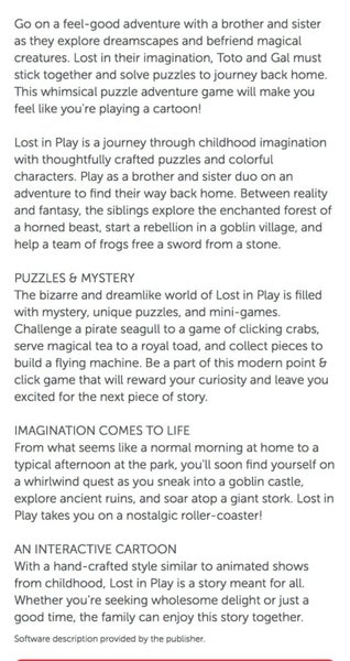Nintendo Switch game - Lost in play Carousel 4