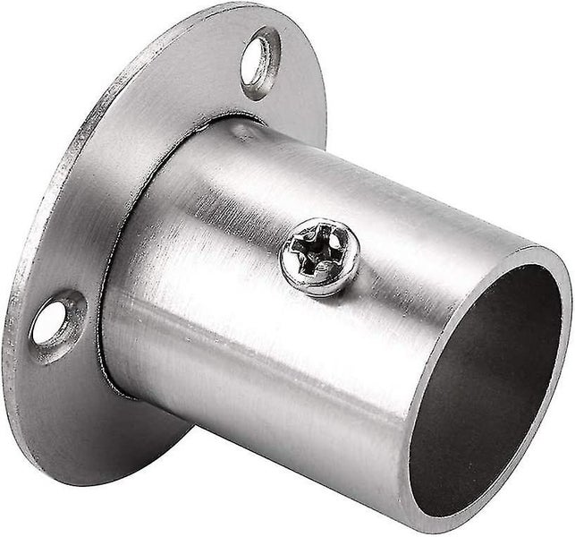 Stainless Steel Curtain Rod Brackets - Set of 4 in Silver Carousel 5