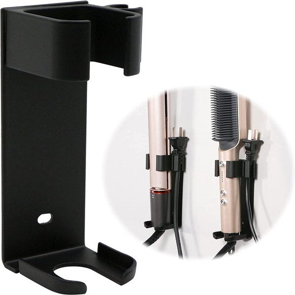 Curling Iron Holder Wall Mounted Storage Rack for Hair Straighteners Carousel 1