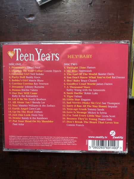TEEN YEARS MUSIC 4 X CDS Carousel 2