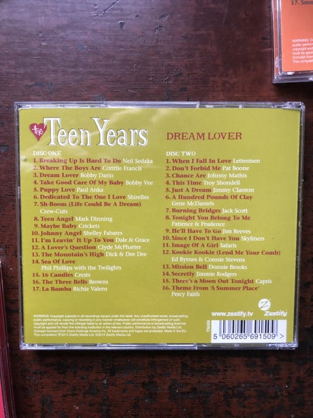 TEEN YEARS MUSIC 4 X CDS Carousel 5