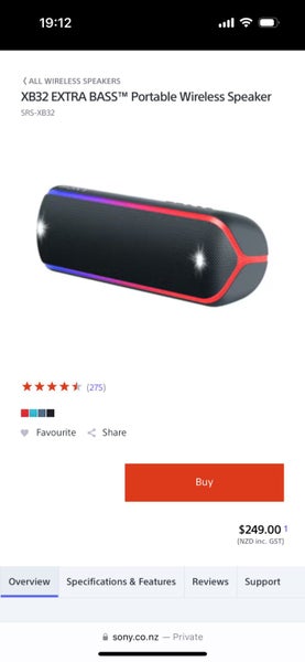 Brand new!!! Sony Extra Bass wireless Speaker Carousel 2