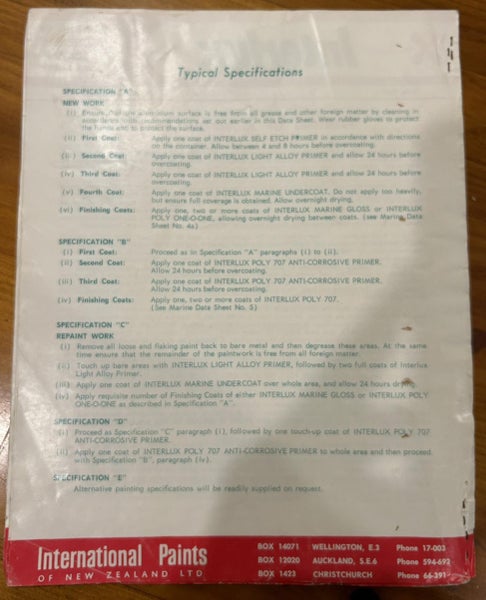 BUILDING/ CONSTRUCTION MEMORABILIA - Interlux Data Sheets Carousel 2