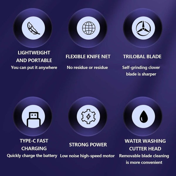 With Digital Display Usb Rechargeable, Electric Washable Shaver, Men's Mini Tr Carousel 4