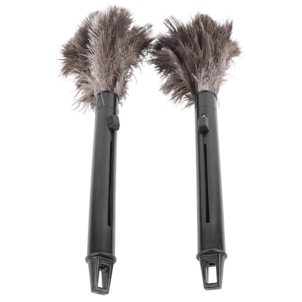 ostrich feather duster feather duster 2Pcs Retractable Feather Duster Ostrich Carousel 8