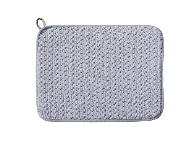 2Pcs 45x60cm Microfiber Dish Drying Mat Kitchen Dish Absorbent Drainer Mat Carousel 2