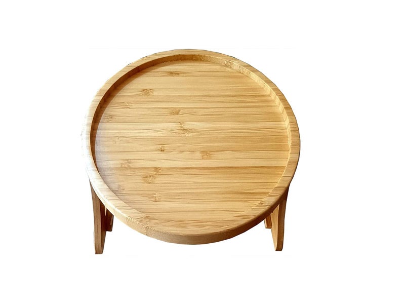 2Pcs Wooden Sofa Armrest Tray Table Sofa Arm Clip Table Carousel 5