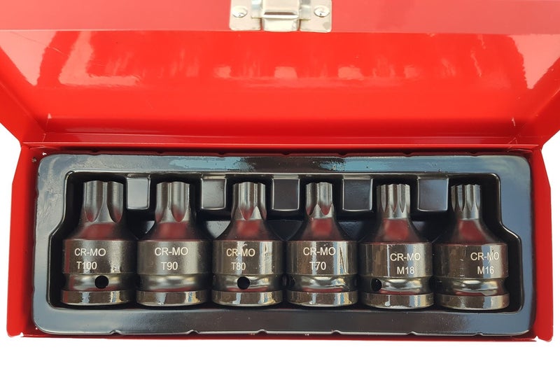 3/4" Socket Bit Set Torx & Spline Set Carousel 1