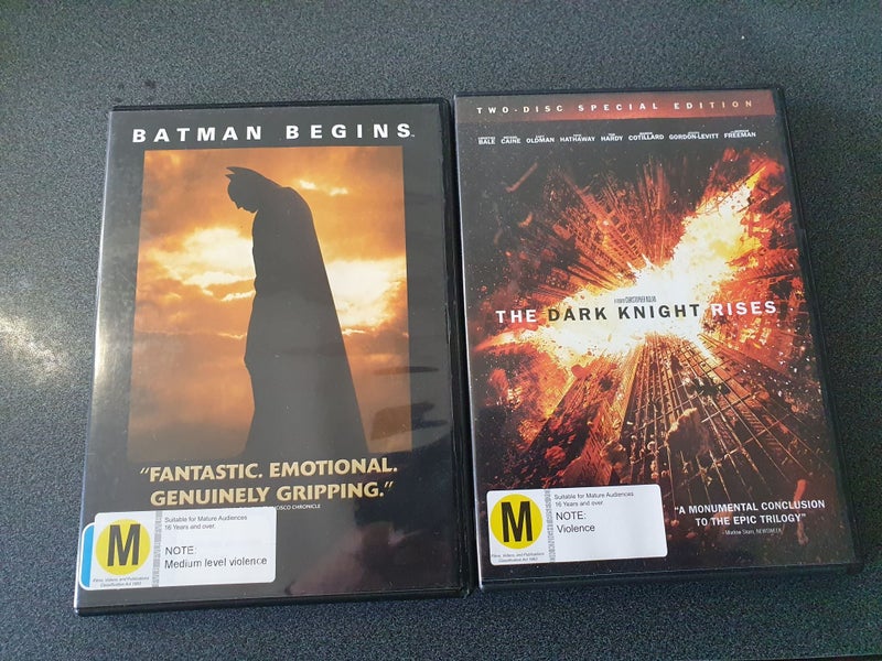 Batman - Begins and The Dark Knight Rises ( DVD ) Carousel 1