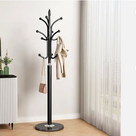 Metal floor standing coat rack 30CM stone base Carousel 1