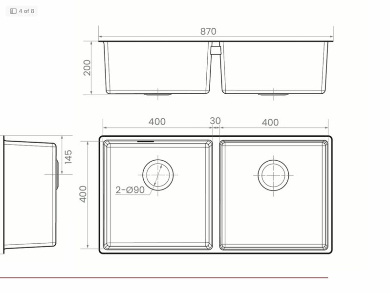 Sinks stainless steal,bowl and 1/4, bowl and half , double bowl Carousel 6