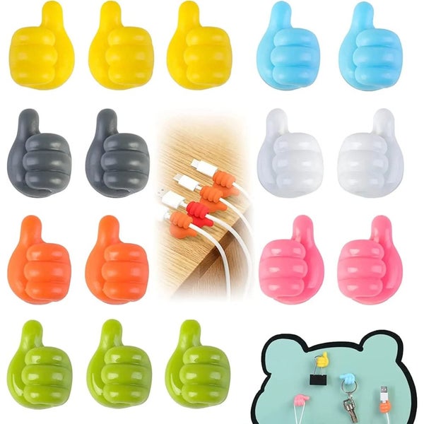 10pcs Self Adhesive Wall Hook for Home and Office Organization Carousel 1