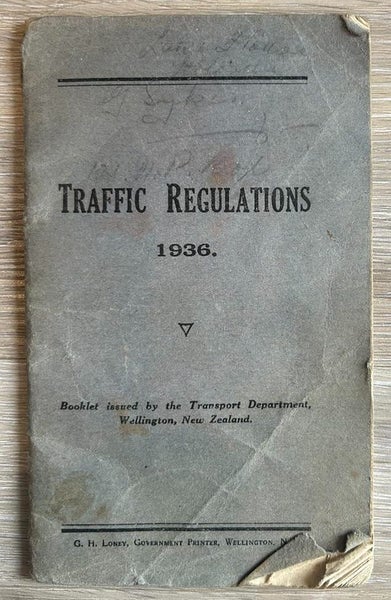 BOOKLET - TRAFFIC REGULATIONS 1936 - FOR YOUR CLASSIC CAR'S GLOVEBOX Carousel 1