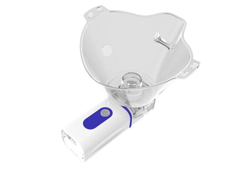 Portable Mesh Nebulizer Machine Battery Operated for Breathing Problems Blue Carousel 3