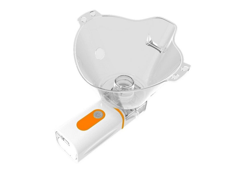 Portable Mesh Nebulizer Machine Battery Operated for Breathing Problems Orange Carousel 3