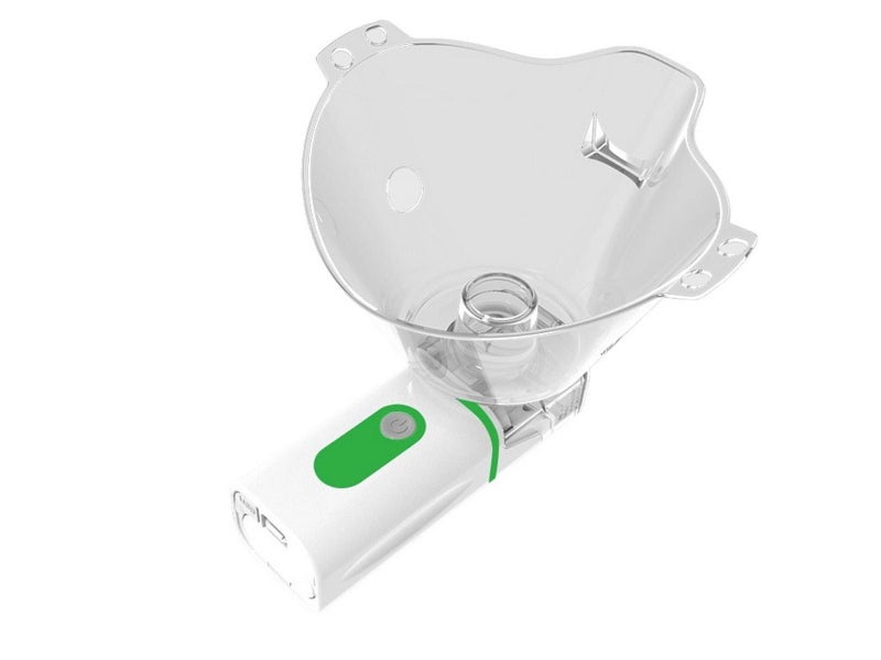 Portable Mesh Nebulizer Machine Battery Operated for Breathing Problems Green Carousel 3