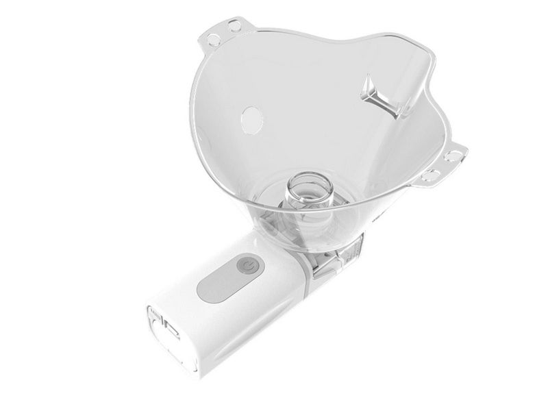 Portable Mesh Nebulizer Machine Battery Operated for Breathing Problems Grey Carousel 3