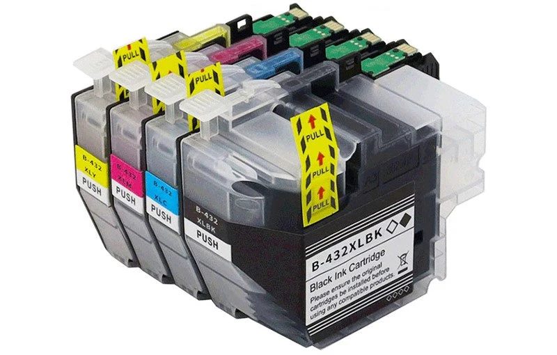 LC432XL Compatible Set of 4 Bk+C+M+Y for Brother Carousel 1