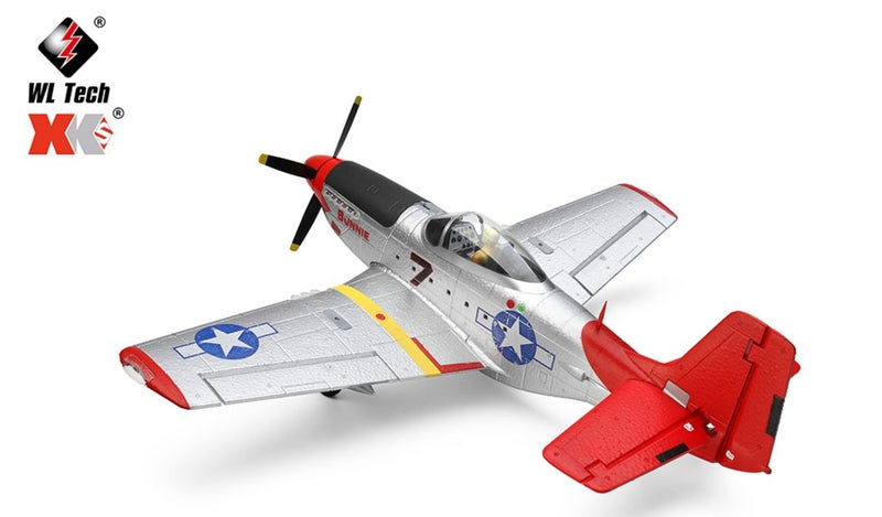 XK A280 P-51 Mustang with 3D/6G Gyro System 560mm Wingspan 2.4GHz 4CH EPP RC ... Carousel 2
