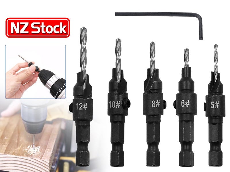 New Countersink Drill Bit Set on Afterpay Carousel 1