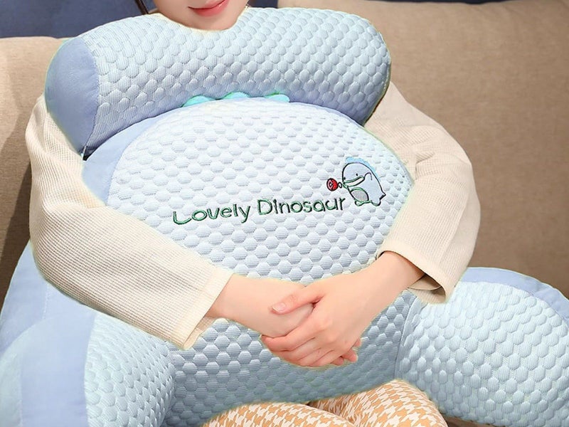 Bed Backrest Reading Pillow Neck Lumbar Support Seat Cushion with Arms Dolphin Carousel 5