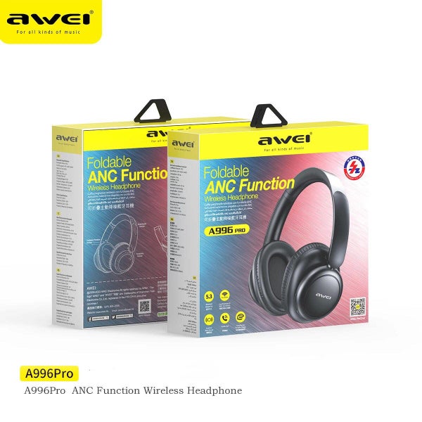 Unlock Pure Audio Bliss: Awei A996Pro ANC Wireless Headphones With 40mm Drivers Carousel 8
