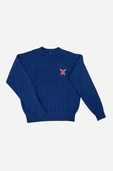 NCAA Men's Harvard Knit Crew in Navy - LARGE Carousel 1