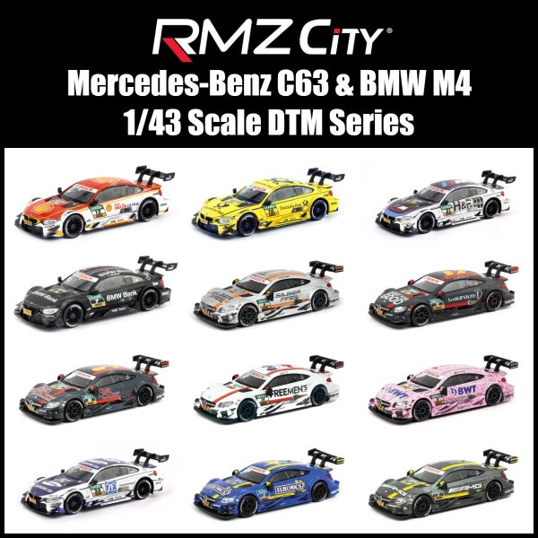 1:43 Scale RMZ City Toy Diecast Vehicle Model BMW M4 DTM Super Carousel 2