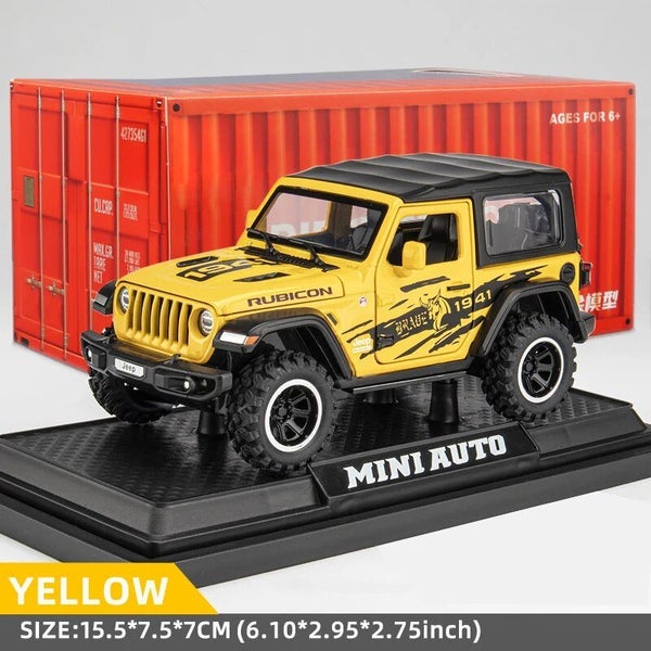 Off-Road 7 Door for Wrangler Diecast Toy Car Model, 1/32 Scale Metal Carousel 1