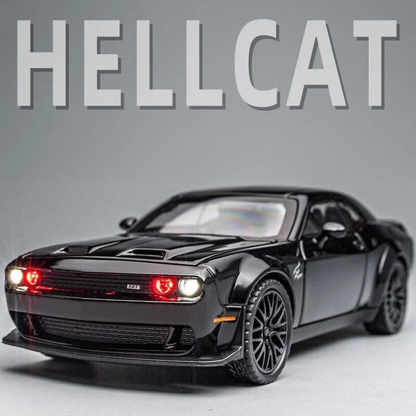 Dodge Challenger Hellcat Toy Car for 1: 32 Scale Die Cast Metel Cars Carousel 2